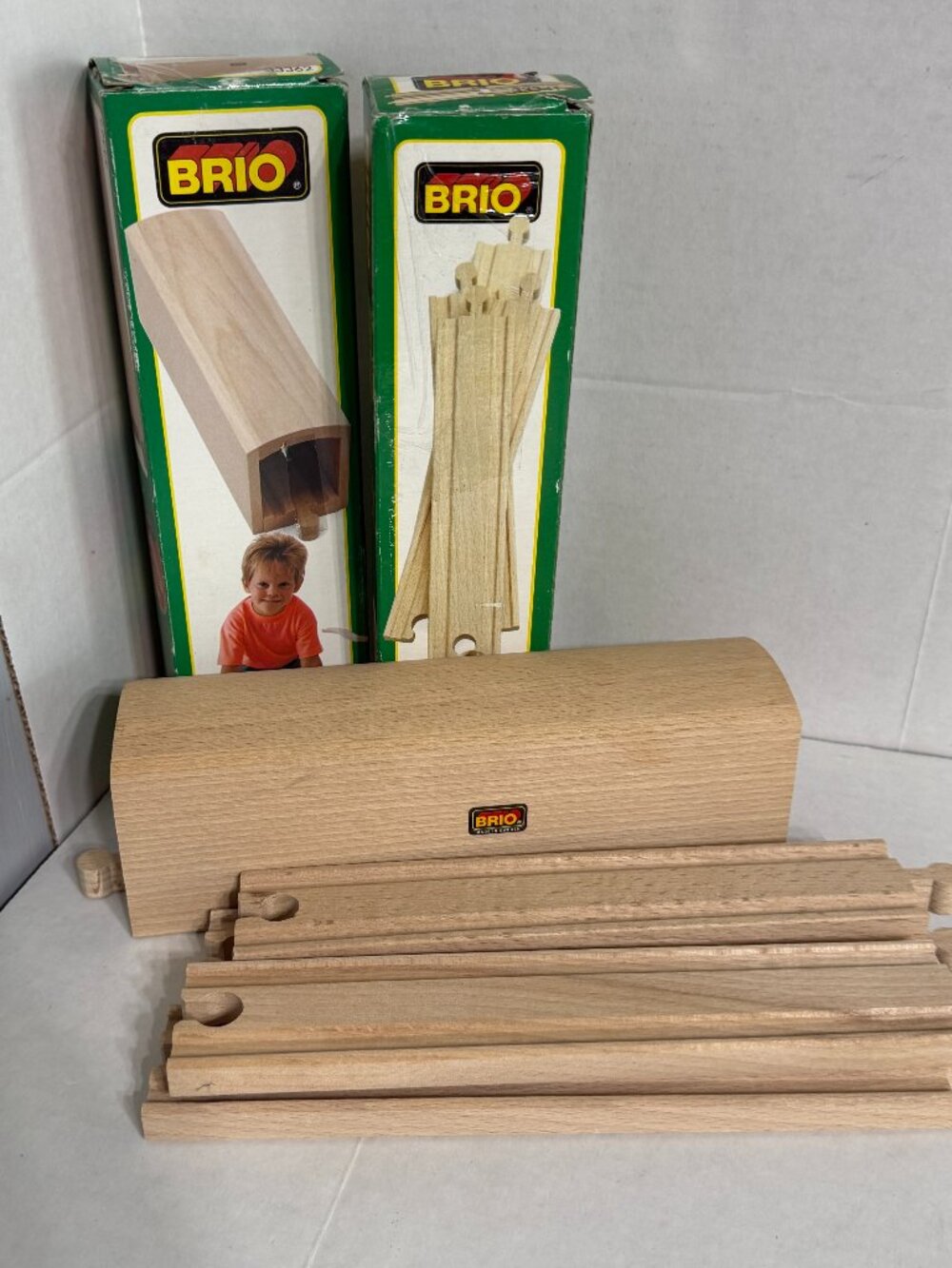 NOS Brio TUNNEL 33362 Wooden Railway Tracks 33341 NEW VINTAGE MADE IN SWEDEN